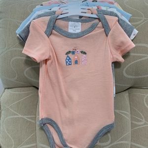 Laura Ashley floral bodysuits 5 pack